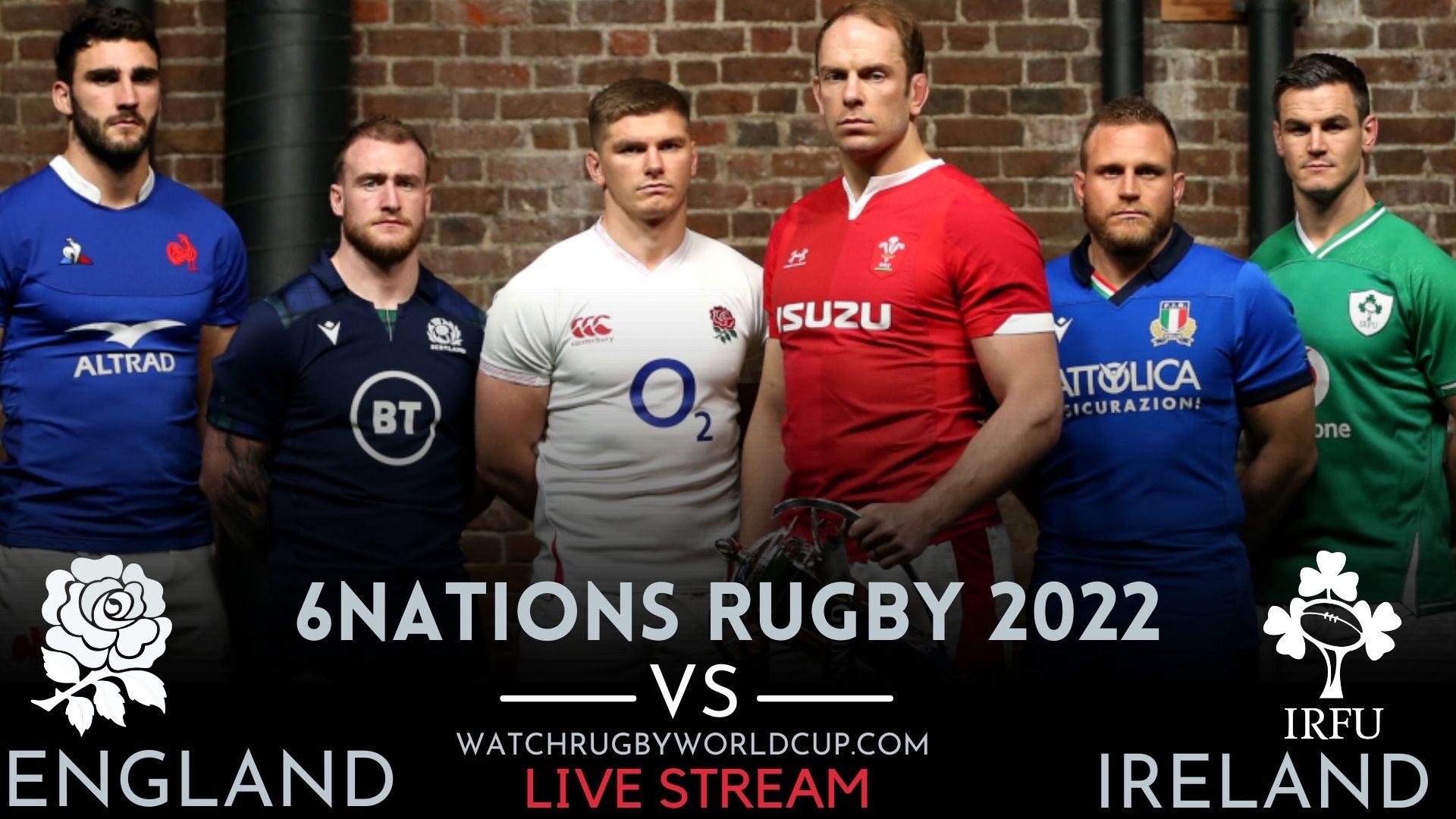 Ireland VS England Six Nations Rugby Live Stream