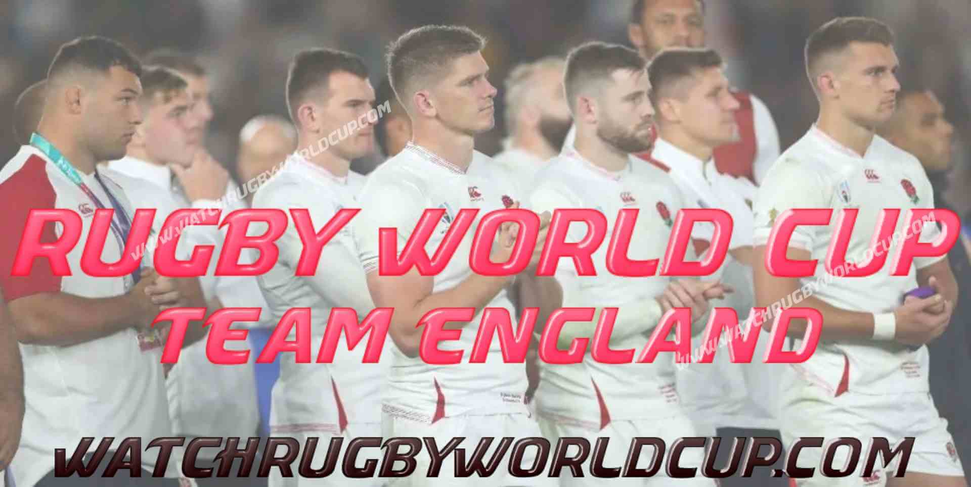 Team England in Rugby World Cup live Steam